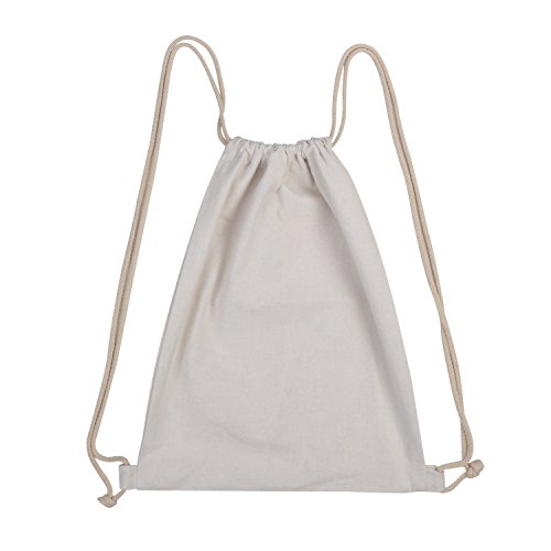 Preisvergleich Produktbild Diossad Weiß Turnbeutel Tüte Hipster Jutebeutel Einkaufstasche Beutel Strandtasche Reisen Wandern Rucksack