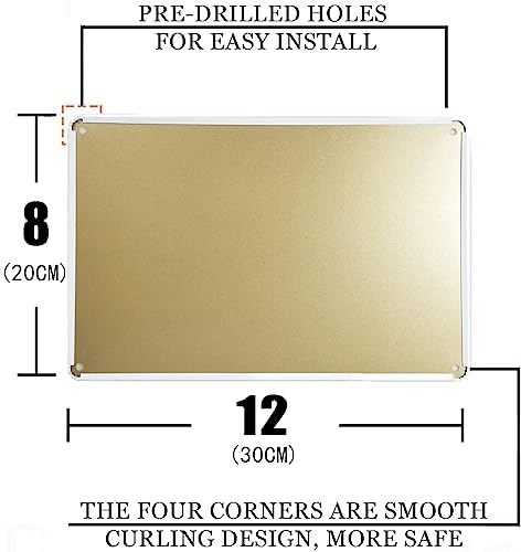 Litzzint Vintage Bar Signs For Home Bar Decor, 8X12 In Bar Rules Metal Signs For Man Cave, Funny Beer Alcohol Sign Retro For Home Pub Garage Wall Decoration Durable Metal Sign - Image 7