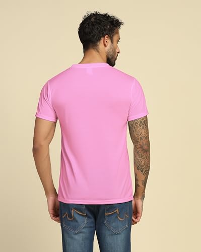 Image of VastraVibes Cotton Regular Fit T-Shirt Round Neck Casual Mens Plain Tshirt