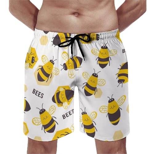 Maillots de bain pour hommes anti-irritation short de plage séchage rapide abeilles