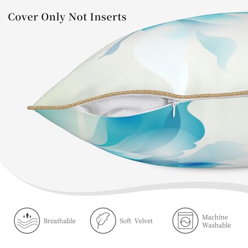 Housse de coussin en velours doux lavable avec fermeture éclair invisible - 6