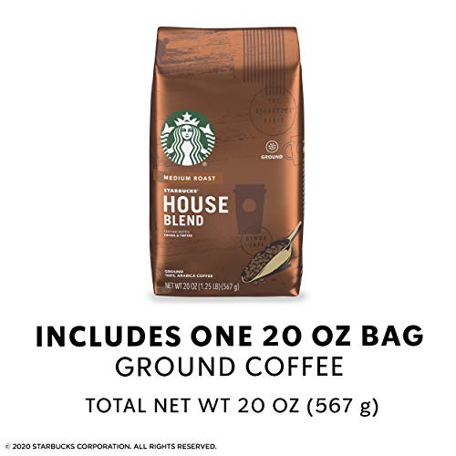Image of Starbucks Medium Roast Ground Coffee - House Blend - 100% Arabica - 1 bag (20 oz.)