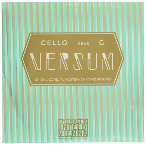 Thomastik single string for cello 4/4 Versum - G string rope core, tungsten/chrome winding, medium