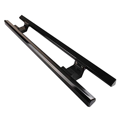 HT-Pasamanos Tirador De Puerta De Vidrio Sin Marco Negro, Tirador De Puerta, Tirador De Aleación De Aluminio (Size : 60cm) Cover