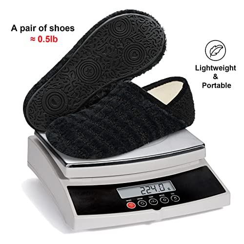 Image of Fires Womens Mens Slippers with Rubber Sole Soft-Lightweight House Slipper Socks Around House Shoes Non Slip Indoor /Outdoor