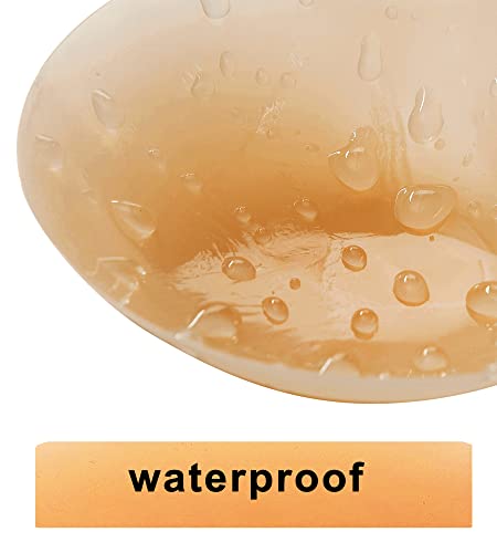Image of PRETTYWELL Nipple Covers - Waterproof Silicone Nipple Pasties for Women - Reusable Sticky Breast Petals with Case