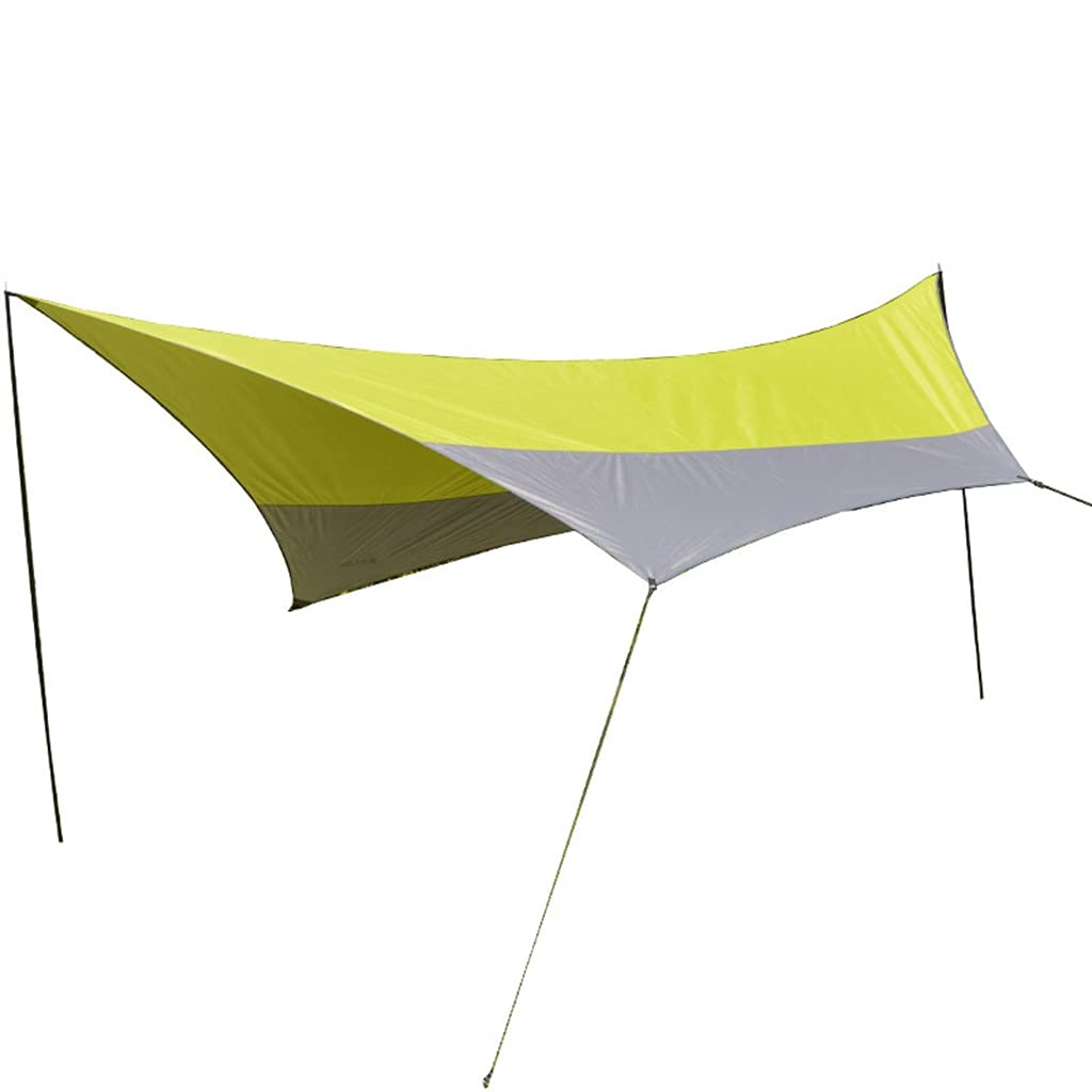 Tarp della Tenda a Mosca della Pioggia Amaca 500450 cm, Riparo da Campeggio Oxford 210D, Telo da Campeggio Leggero per la Spiaggia da Viaggio all'aperto Alpinismo