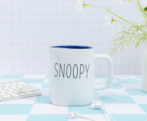 Taza de cerámica Snoopy Peanuts 25 onzas miniatura 3