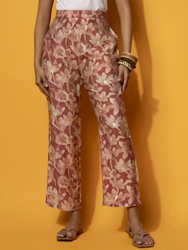 Image of Libas Womens Printed Silk Blend Co ord Set for Women | daily wear | casual wear | office wear