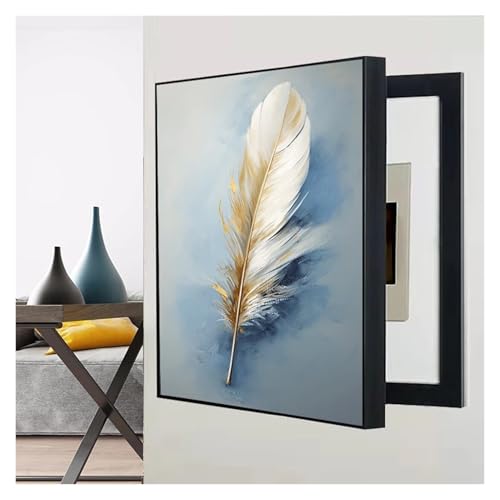 Qulamrdk Pintura Caja Contador Cubre Cuadro Electrico Tapa Contador Luz Decorativa Cubierta de La Decoración Los Contadores del Medidor Eléctrico Cubrecontador(G,17.7inx21.6in/45 x 55 cm)