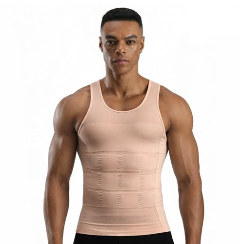 Image of Wearslim Men's Slimming Body Shaper Vest Shirt | Abs Abdomen Slim Stretchable Tummy Tucker Vest