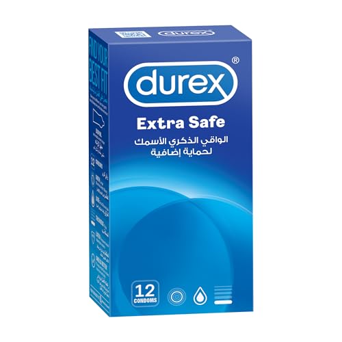 Durex Extra Safe Extra Lubed Condoms For Men - 12 Pieces