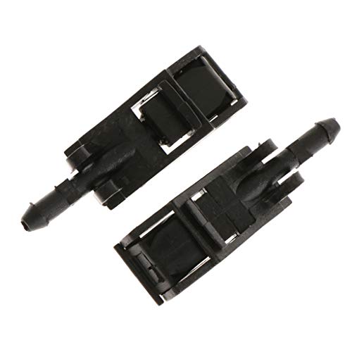 H HILABEE Paire de Essuie-Glace Gicleur Buse de Pulvérisateur d'eau de Pare-Brise Auto-onctuosité pour VW Beetle Jetta Golf Mk4 Cover