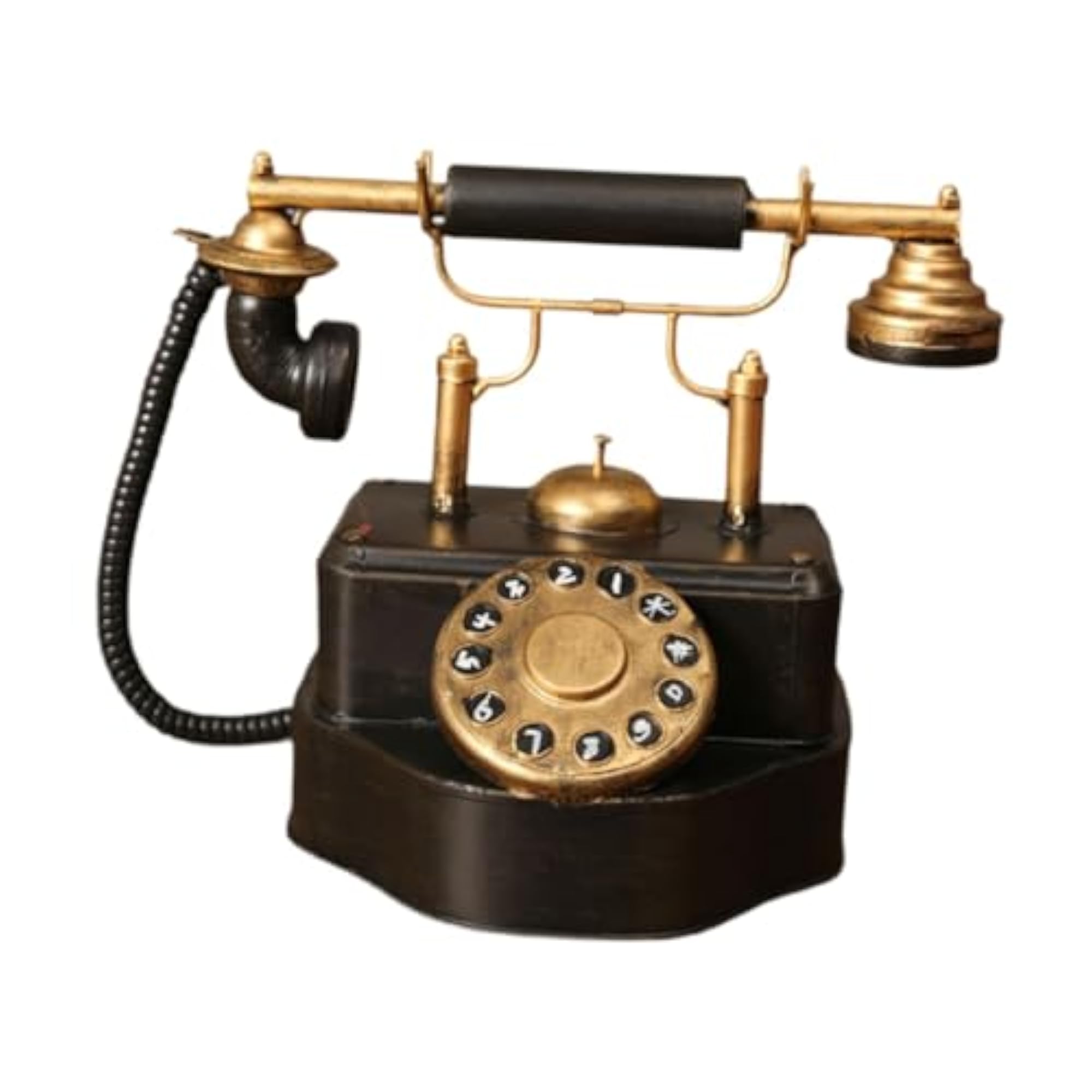 Traditional Landline Phone Ornament for Home Decor