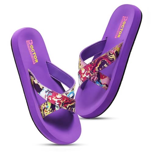 Image of DOCTOR HEALTH SUPER SOFT Women's Classic Ultra Soft Flip Flops with Cushion Footbed for Adult | Comfortable & Light Weight | Stylish & Anti-Skid | Waterproof & Everyday Slip-on for Ladies