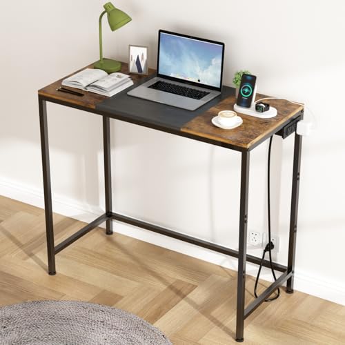 La mejor comparación de Escritorio Minimalista los preferidos por los clientes. 46 Uzelia Escritorio Minimalista con Estacion de Carga, Mesa Estación de Trabajo Industrial para Oficina y Casa, Escritorio Chico Mesa para Laptop Computadora Gamer Diseño Moderno...