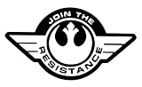 Join The Resistance Star Wars Decal Vinyl Sticker|Cars Trucks Vans Walls Laptop| Black |5.5 x 3 in|CCI1369