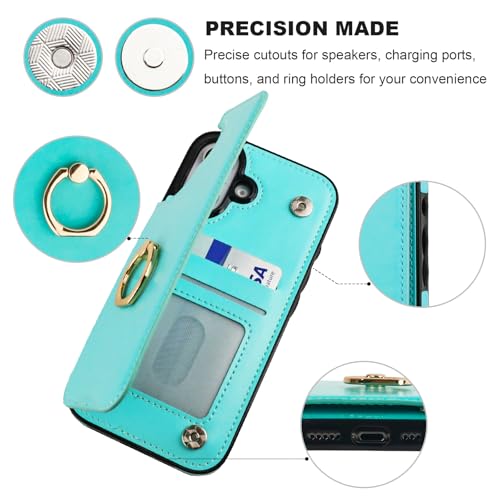Protection antichoc iPhone 16 étui avec béquille et blocage RFID intégré