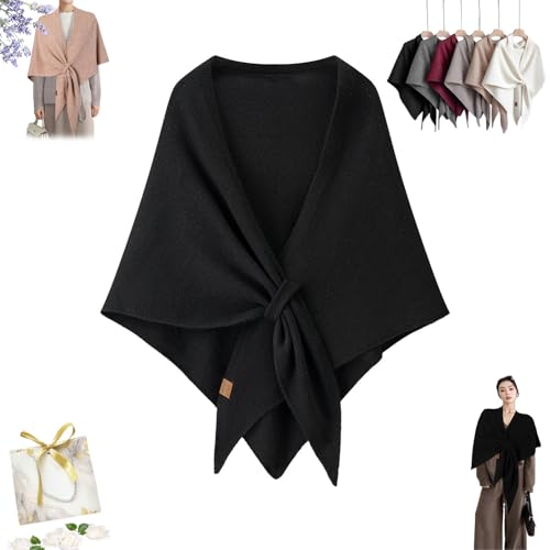 Gettoreach Women's Solid Color Scarf, Gettoreach Pashmina Shawl Wraps for Women, Luxe Casual Comfortable Sweater Shawl