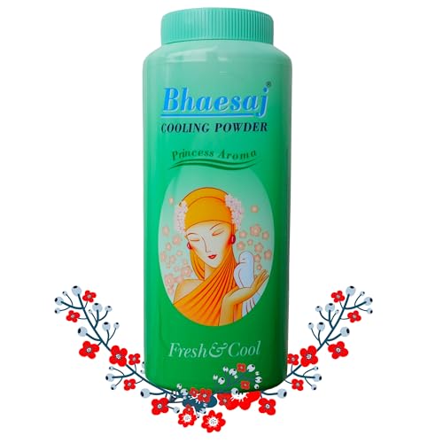 Herbal Body Powder with Floral Scent – Cooling Menthol & Zinc Oxide – Talc Alternative for Adults