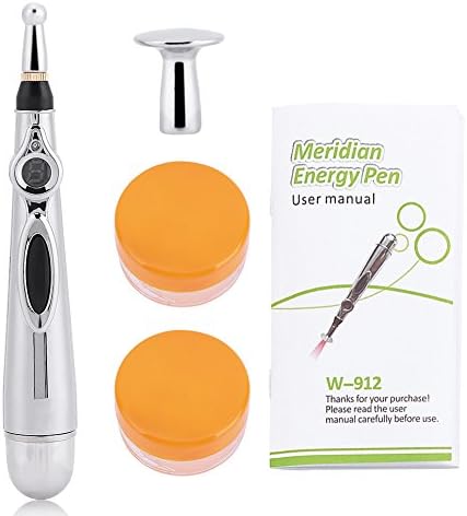 Acupuncture Pen, Meridian Energy Pen Electric Laser Acupuncture Pen Therapy Body Massager Health Beauty Tool