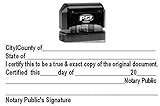 Notary Certified True Copy Stamp