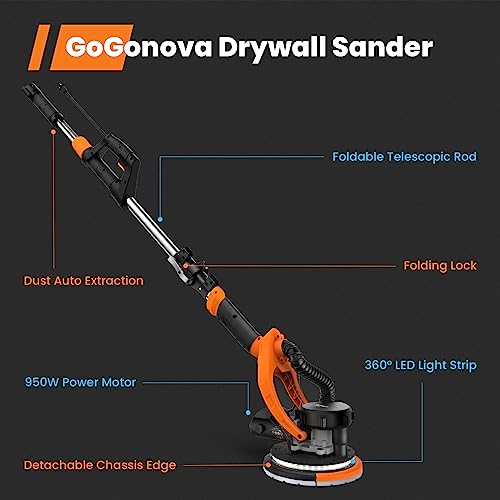 Gogonova 30 Pcs Sanding Discs 9 Inch 6 Hole Hook And Loop Sander Paper For Drywall Sander -5 Each Of 80 120 180 240 320Grits #TOP6
