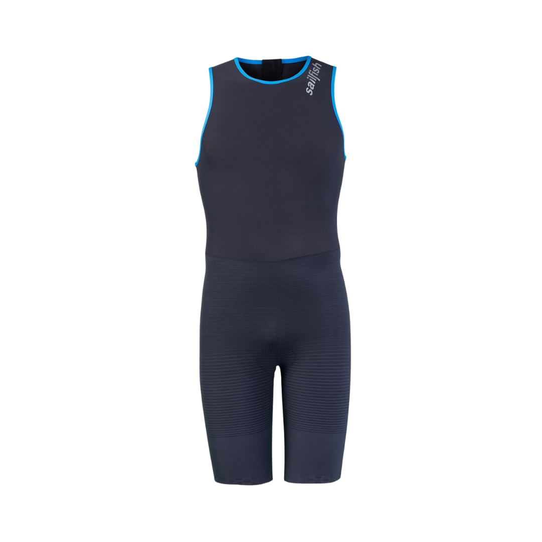 Sailfish® Aerosuit Pro 2 Herren Trisuit | High-End Triathlonanzug für Mittel- & Langdistanz | Kompression & Aerodynamik maximale Performance | Tri Suit mit Sitzpolster | Wettkampfeinteiler Triathlon