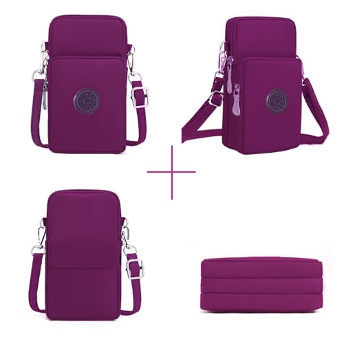 Image of WITERY Waterproof Nylon Cute Crossbody Cell Phone Purse Smartphone Wallet Bag for Women