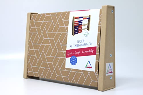 WISSNER® aktiv Lernen- Rechenrahmen rot/blau - RE-Wood® (Packung mit 2)