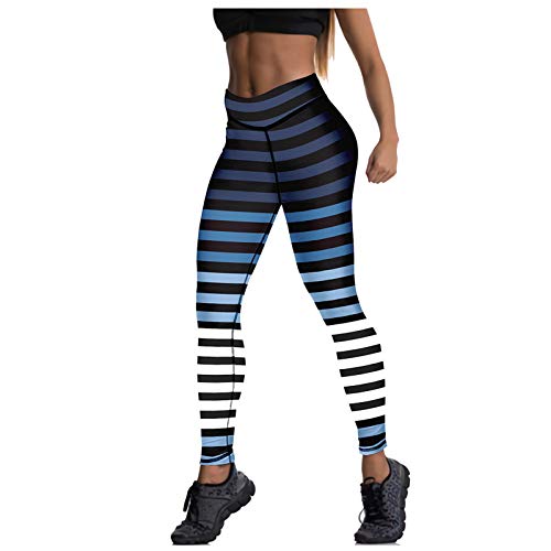 Siaonvr Leggings femininas para ioga, Power Stretch Treino Leggings com cintura alta e controle de b
