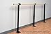 Vita Vibe - SHS288-W - Traditional Wood Single Fixed Height Floor Mount Ballet Bar - Stretch/Dance Bar - USA Made (24 FT)