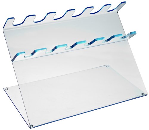 Heathrow Scientific HD20613C Blue Fluorescent Acrylic 6 Place Pipettor Station