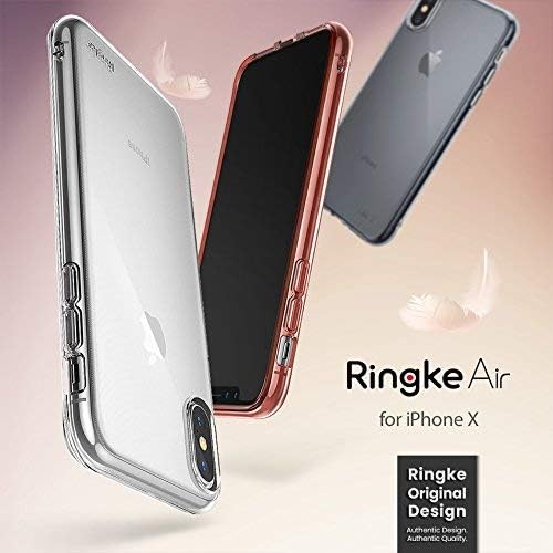 Ringke Air Designed for iPhone X Case, Lightweight Transparent Flexible TPU Cover for iPhone X Case, iPhone 10 (Not Compatible with iPhone Xs) - Clear