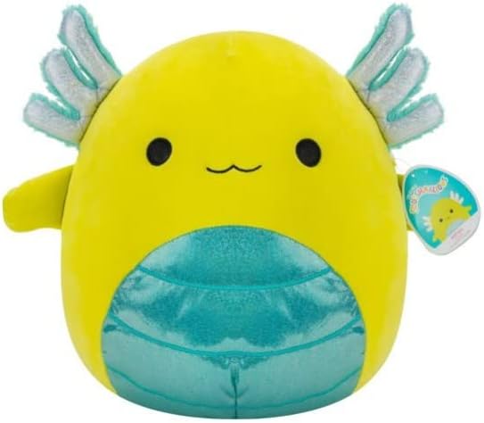 Squishmallows 14" Althea The Axolotl with Blue Gills & Shimmer Belly Official Kellytoy Plush