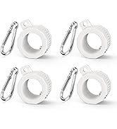 Loretoy Plastic Flag Pole Rings with Bearings 4 Pack, 360 Degree Rotating Anti-Wrap Flag Mounting...