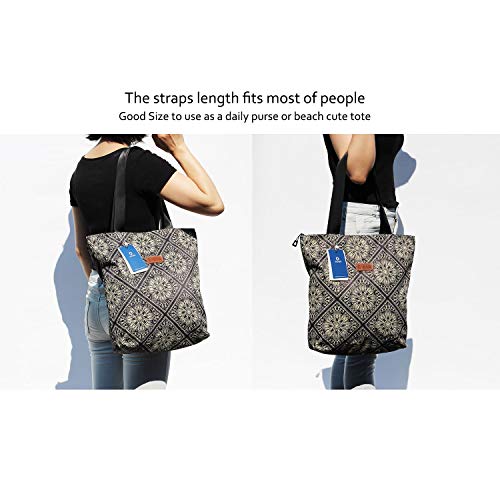 Vavaer Floral Tote Bag Travel Shoulder Bag Handbag Purse For Yoga Gym Travel Beach #TOP5