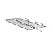 Econoco - Black Straight Shelf, Heavy Duty Semi Gloss Metal for Slatwall, 24” L x 12” D (Pack of 6)