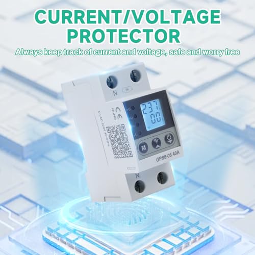 Protector de sobretensión WiFi con autorreajuste automático e interruptor de 2P 220V 6