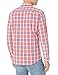 Amazon Essentials Men's Long-Sleeve Casual Poplin Shirt, Washed Red Windowpane, Medium