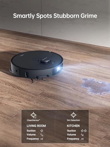 DREAME X40 Ultra Robotic Vacuum with Removable & Liftable Mop, 12,000Pa Suction, Side Brush Extensive Cleaning, 158°F Mop & Washboard Self Cleaning, Auto-Empty, Auto Refill, liftable Brushes by DREAME - Image 16