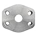 Brennan Industries 1928-62-24-24 Steel NPTF Port Block, Flat Face, Code 62, 1-1/2"-11-1/2 NPTF x 5/8"-11 NPT Thread, 1-1/2" Flange