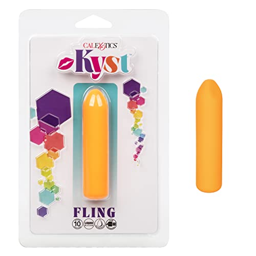Masajeador Calexotics Kyst Fling orange pour la relaxation corporelle quotidienne