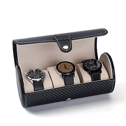 Boîte de présentation de montre YZCIS en cuir noir premium