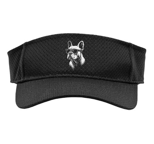 French Bulldog Sunglasses Sport Sun Visor, Adult, One Size, Black