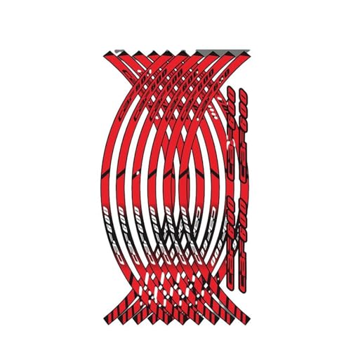 Hub Decal for CBF600 for Cbf600 for CBF 600 12 Strips Motorcycle Wheel Sticker Reflective Rim Stripe Outer Rim Stripe Tape (Color : 5)