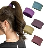 [Herbeluemily] ヘアゴム ジャージヘアゴム シームレスヘアゴム 幅広 ヘアタイ ユニセックス 5本セット アソートB HM-0077-R01-B
