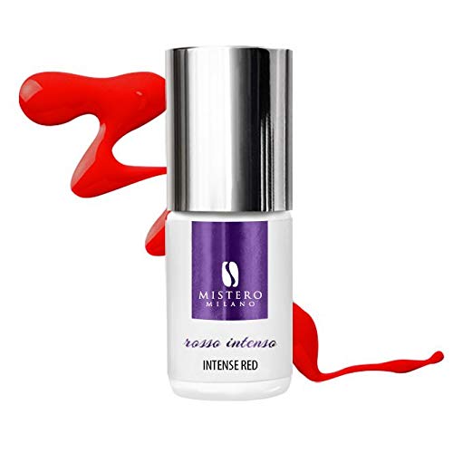 Mistero Milano UV Nail Polish - LED Nail Polish - UV Nail Polish - Hybrid Nail Polish - Full Coverage - 7 ml Intense Red