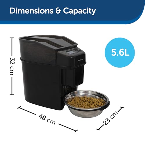 PetSafe Automatic Cat Feeder - Healthy Pet Simply Feed - Automatic Pet Feeder for Cats & Dogs - Timed Pet Feeder with Programmable Portion Control - Holds 24 Cups of Dry or Semi-Moist Dog or Cat Food - Image 7