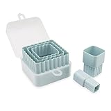 Sweet Creations 05083 5 Piece Nested Square Cutters, Blue